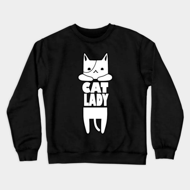 Crazy Cat lady, Funny shirt for mom, girlfriend, sister, cat lovers. Crewneck Sweatshirt by Goods-by-Jojo